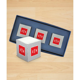 Classic Monogram Self Stick Mini Memo Cubes