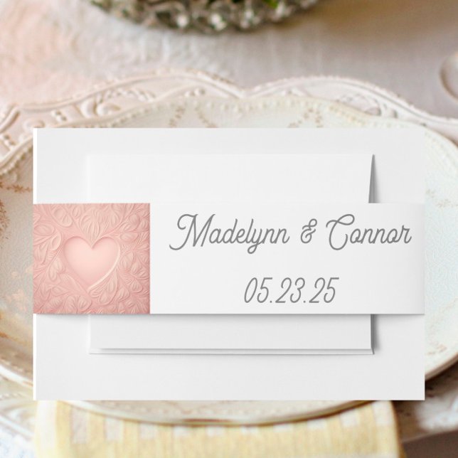 Classic Monogram Wedding Invitation Bly Band (Von Creator hochgeladen)