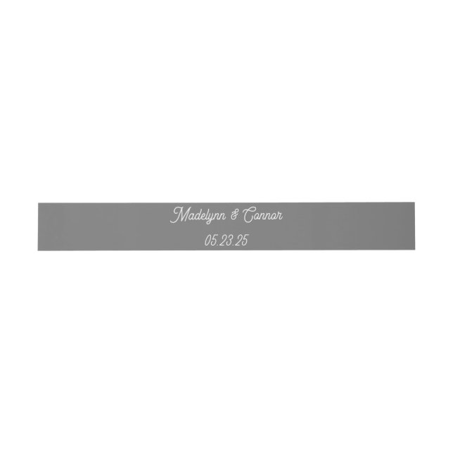 Classic Monogram Wedding Invitation Bly Band (Flach)