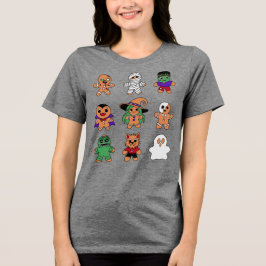 Classic Monsters Gingerbread Men Tri-Blend Shirt