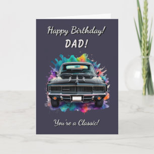 Classic Mopar Charger Muscle Car Geburtstag Karte