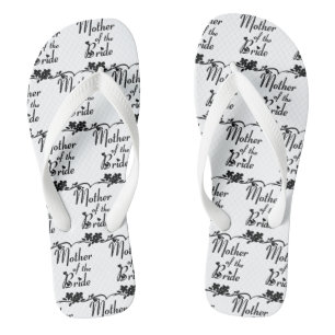 Classic Mother of the Bride Wedding Flip Flops