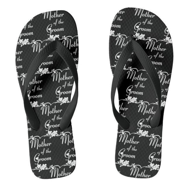 Classic Mother of the Groom Wedding Flip Flops (Fußbett)