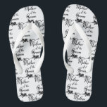 Classic Mother the Groom Wedding Flip Flops<br><div class="desc">Classic Mother the Groom Wedding Flip Flops</div>