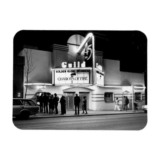 Classic Movie Theater Flexible Magnet (Horizontal)