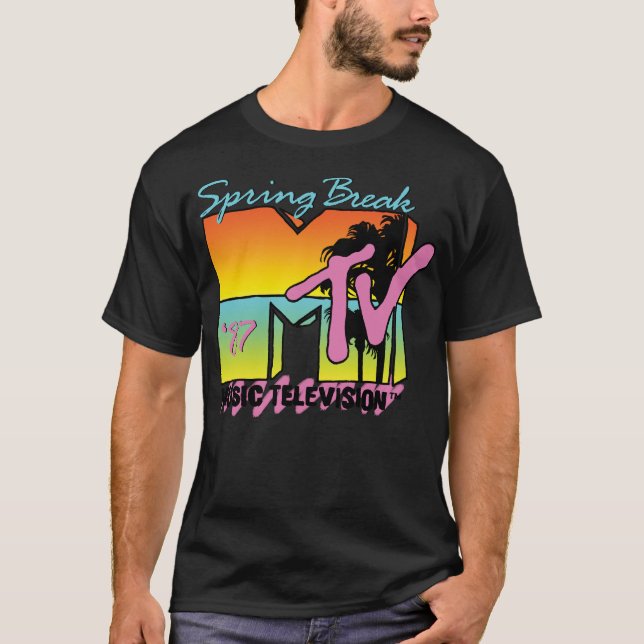 Classic MTV Logo Spring Break 87' Long-Sleeve T-Sh T-Shirt (Vorderseite)