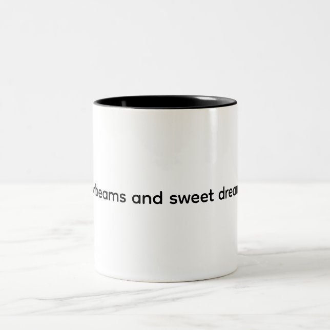 Classic Mug, 11 oz - Sunbeams and sweet dreams. Zweifarbige Tasse (Mittel)