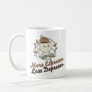 Classic Mug - More Espresso. Less Depresso. Kaffeetasse