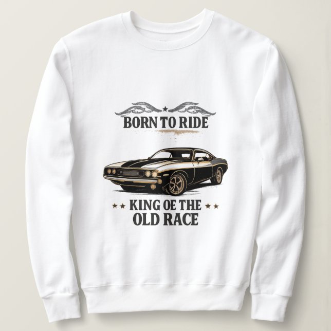 Classic Muscle Car Rider Women's Sweatshirt (Design vorne)