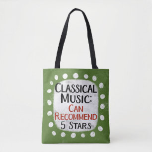 Classic Music Review 5 Stars Tote Bag