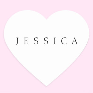 Classic Name (or word) Herz-Aufkleber