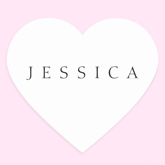 Classic Name (or word) Herz-Aufkleber (Von Creator hochgeladen)
