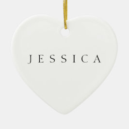 Classic Name (or word) Keramik Ornament