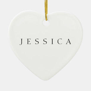 Classic Name (or word) Keramik Ornament