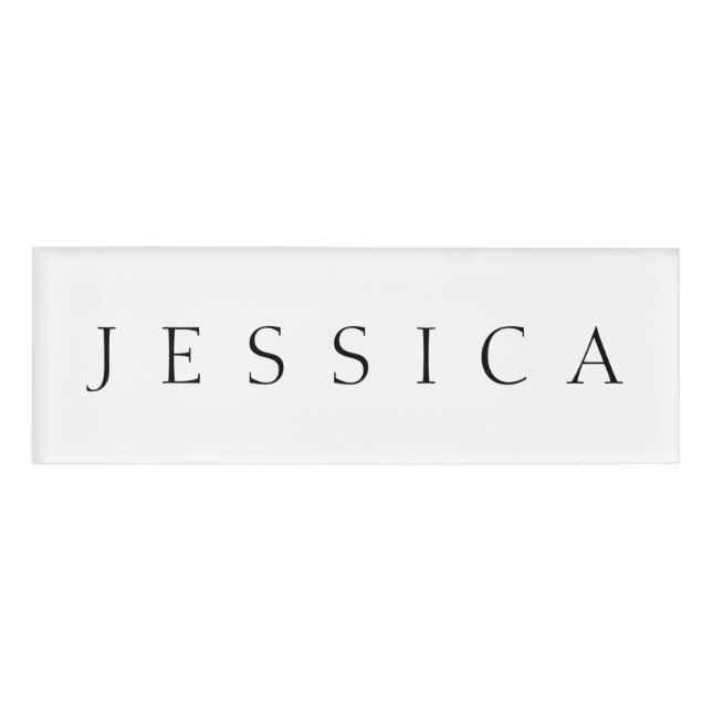 Classic Name (or word) Namenschild (Vorderseite)