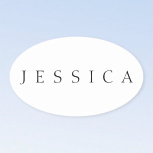 Classic Name (or word) Ovaler Aufkleber