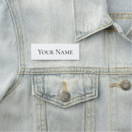 Classic Name Tag - Ihr Name Namensschild