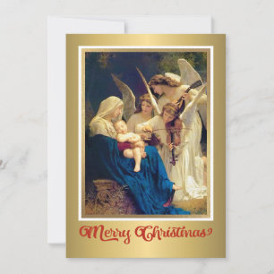 Classic Nativity Angels Music "Merry Christmas" Feiertagskarte
