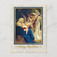 Classic Nativity Angels Music "Merry Christmas"