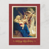 Classic Nativity Angels Music "Merry Christmas"