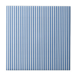 Classic Nautical Blue and White Ticking Stripe Fliese