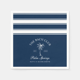 Classic Navy Beach Bachelorette Serviette