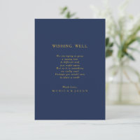 Classic Navy Blue | Goldhochzeit wünschend gut