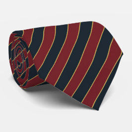 Classic Navy & Burgundy Regimental  Krawatte