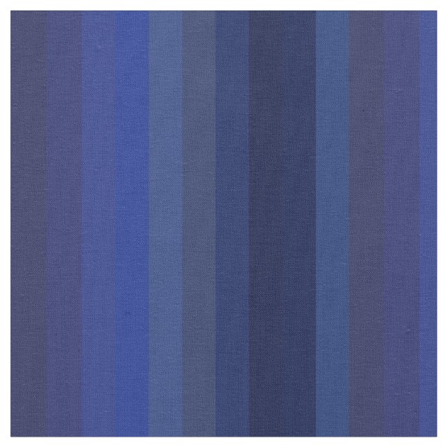 Classic Navy & Cobalt Vertical Stripes Stoff (Nahaufnahme)
