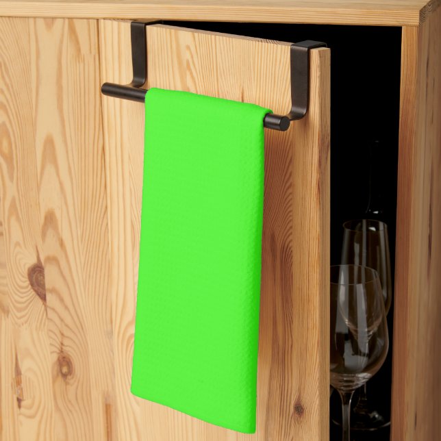 Classic Neon Green Totuch - Lebhafte Küche Akzent Geschirrtuch (Drittel gefaltet)