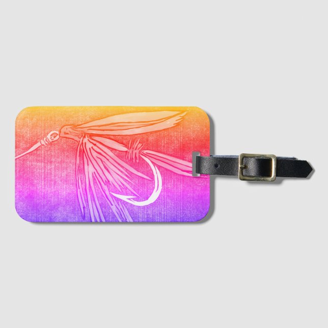 Classic Net Fly Luggage Tag Gepäckanhänger (Vorderseite (Horizontal))
