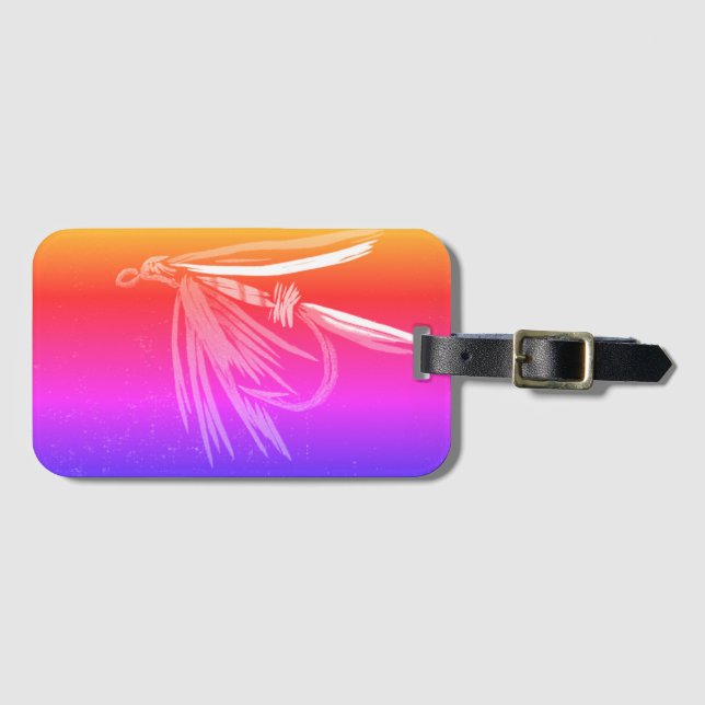 Classic Net Fly Luggage Tag Gepäckanhänger (Vorderseite (Horizontal))