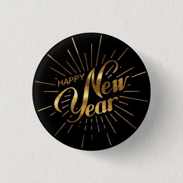 Classic New Year 2026 Pin Button (Vorderseite)