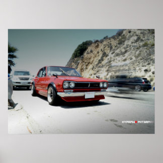 "Classic" Nissan Hakosuka Skyline auf PCH Poster