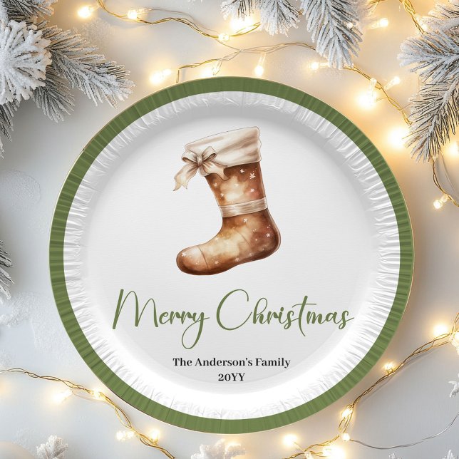 Classic Nordic Christmas Custom Family Tableware Pappteller (Classic Nordic Christmas Custom Family Tableware)