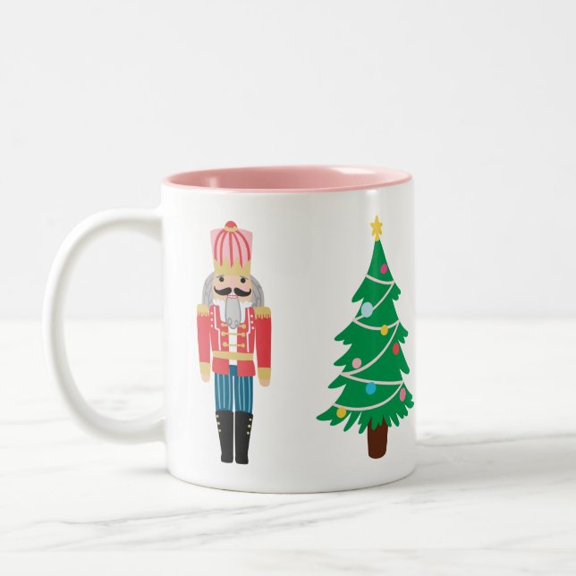 Classic Nutcracker Weihnachten Zweifarbige Tasse (Links)