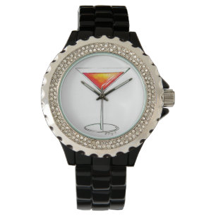 Classic NYC Cosmo Cosmopolitan Cocktail Watch Armbanduhr