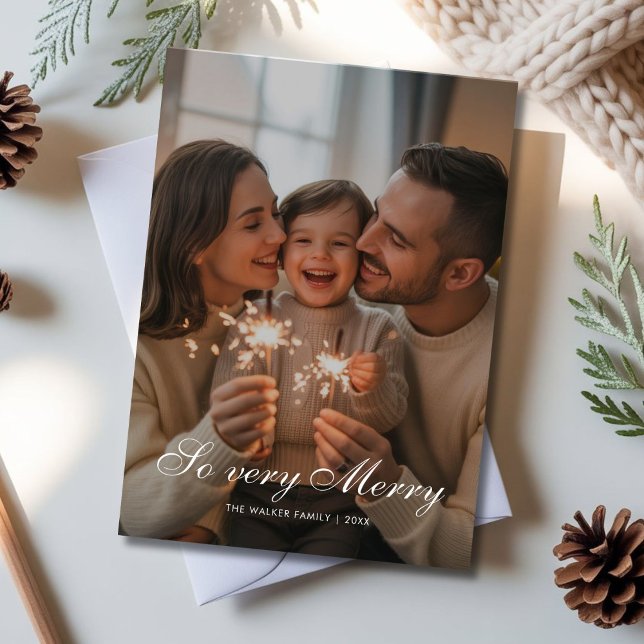 Classic Oh So fröhliche Weihnachtskarte Feiertagskarte (Von Creator hochgeladen)