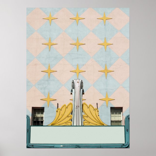 Classic Old Movie Theater Marquee Poster (Vorne)