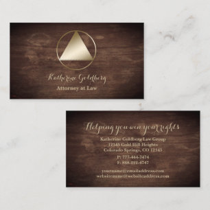 Classic Old School Attorney Business Card Visitenkarte