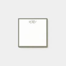 Classic Olive Green Monogram