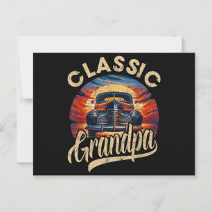 Classic Opa Funny Sprichwort Car Lover Vater Pap Postkarte