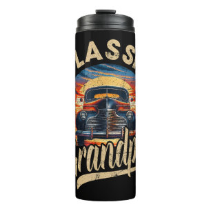 Classic Opa Funny Sprichwort Car Lover Vater Pap Thermosbecher