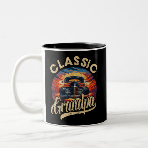 Classic Opa Funny Sprichwort Car Lover Vater Pap Zweifarbige Tasse