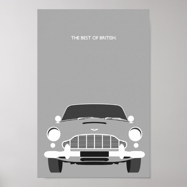 Classic Original DB5 Sportwagen Poster (Vorne)