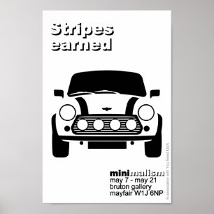 Classic Original Mini Car minimalist art Poster