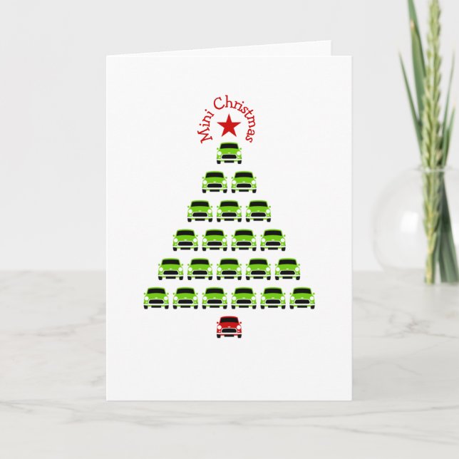 Classic Original Mini Xmas Baum Card Karte (Vorderseite)