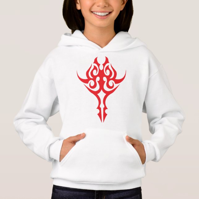 Classic Ornamental Floral Border Elegant Design Hoodie (Vorderseite)