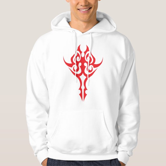 Classic Ornamental Floral Border Elegant Design Hoodie (Vorderseite)
