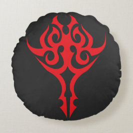 Classic Ornamental Floral Border Elegant Design Rundes Kissen